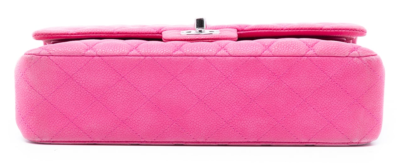 Chanel Medium Classic Caviar Double Flap Roze