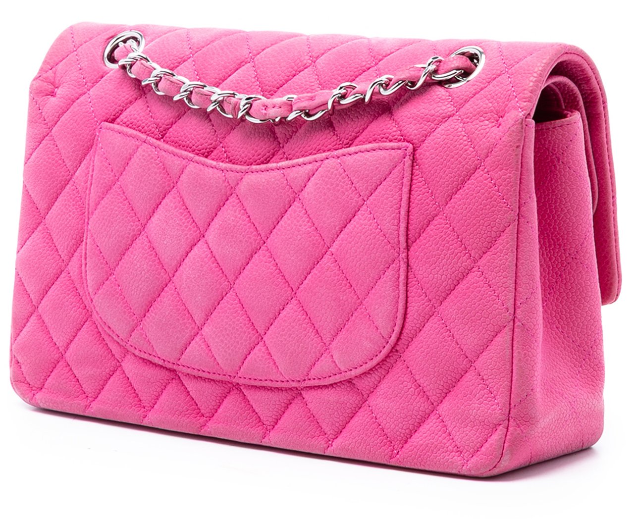 Chanel Medium Classic Caviar Double Flap Roze