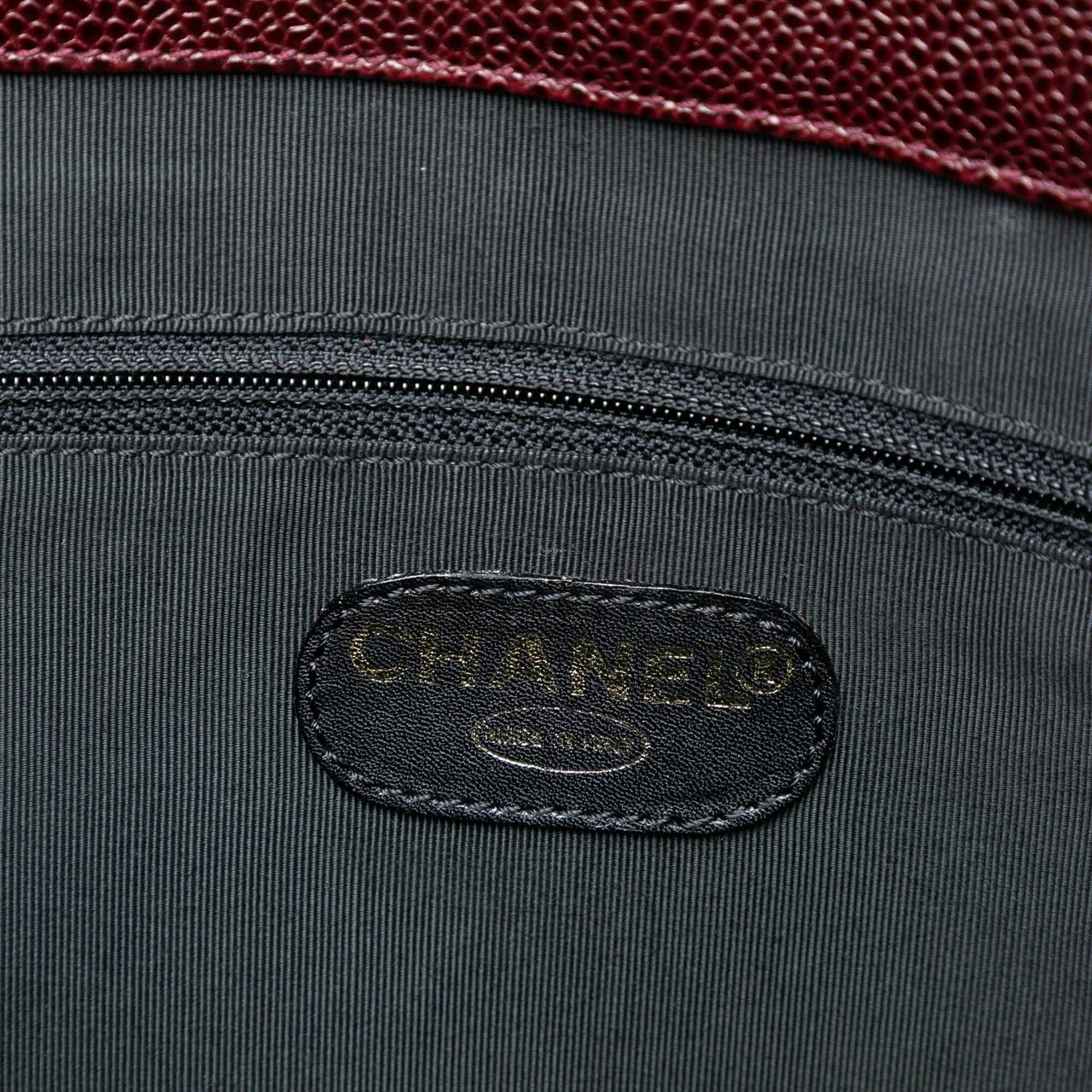 Chanel CC Caviar Tote Rood