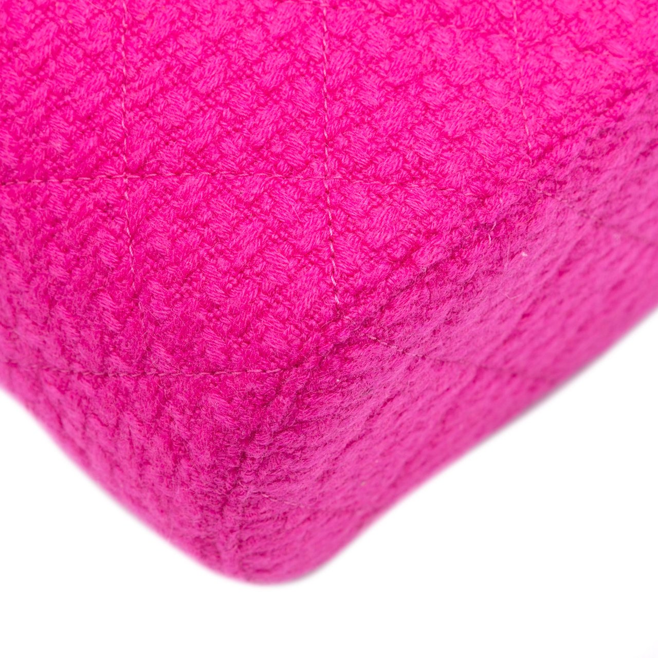 Chanel Quilted Tweed Vanity Case Roze