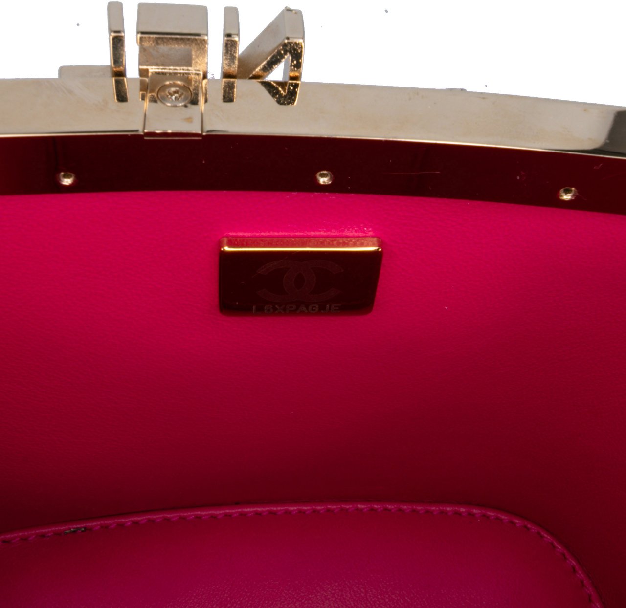 Chanel Quilted Tweed Vanity Case Roze