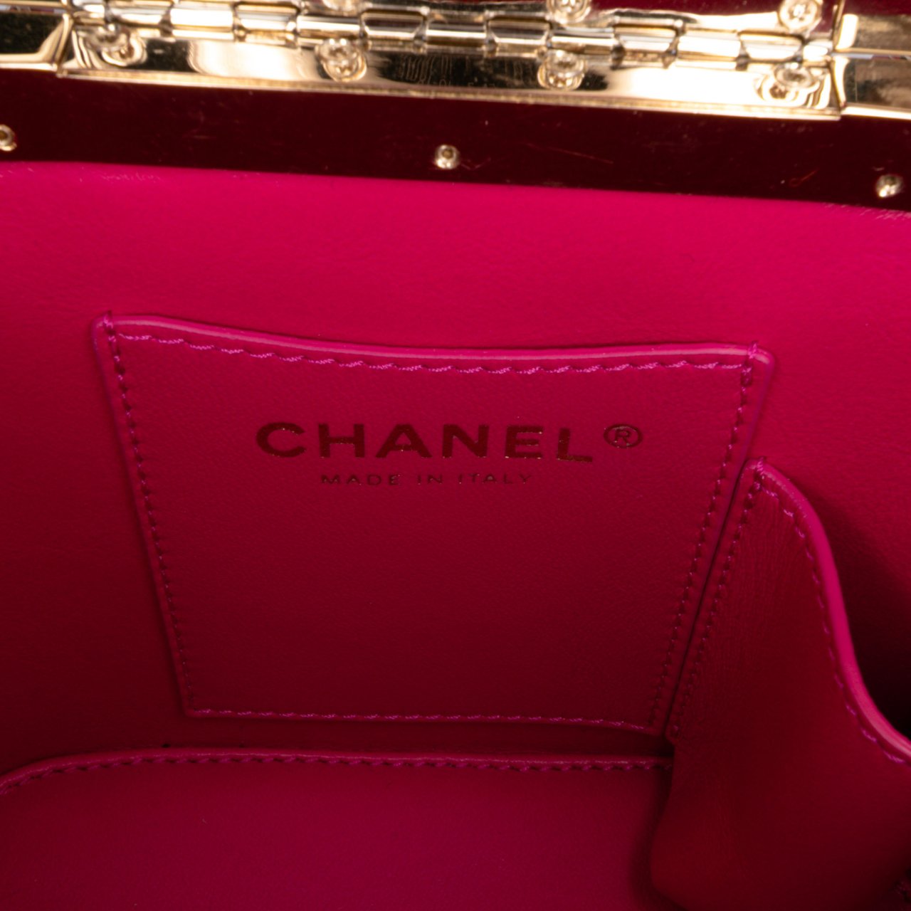 Chanel Quilted Tweed Vanity Case Roze