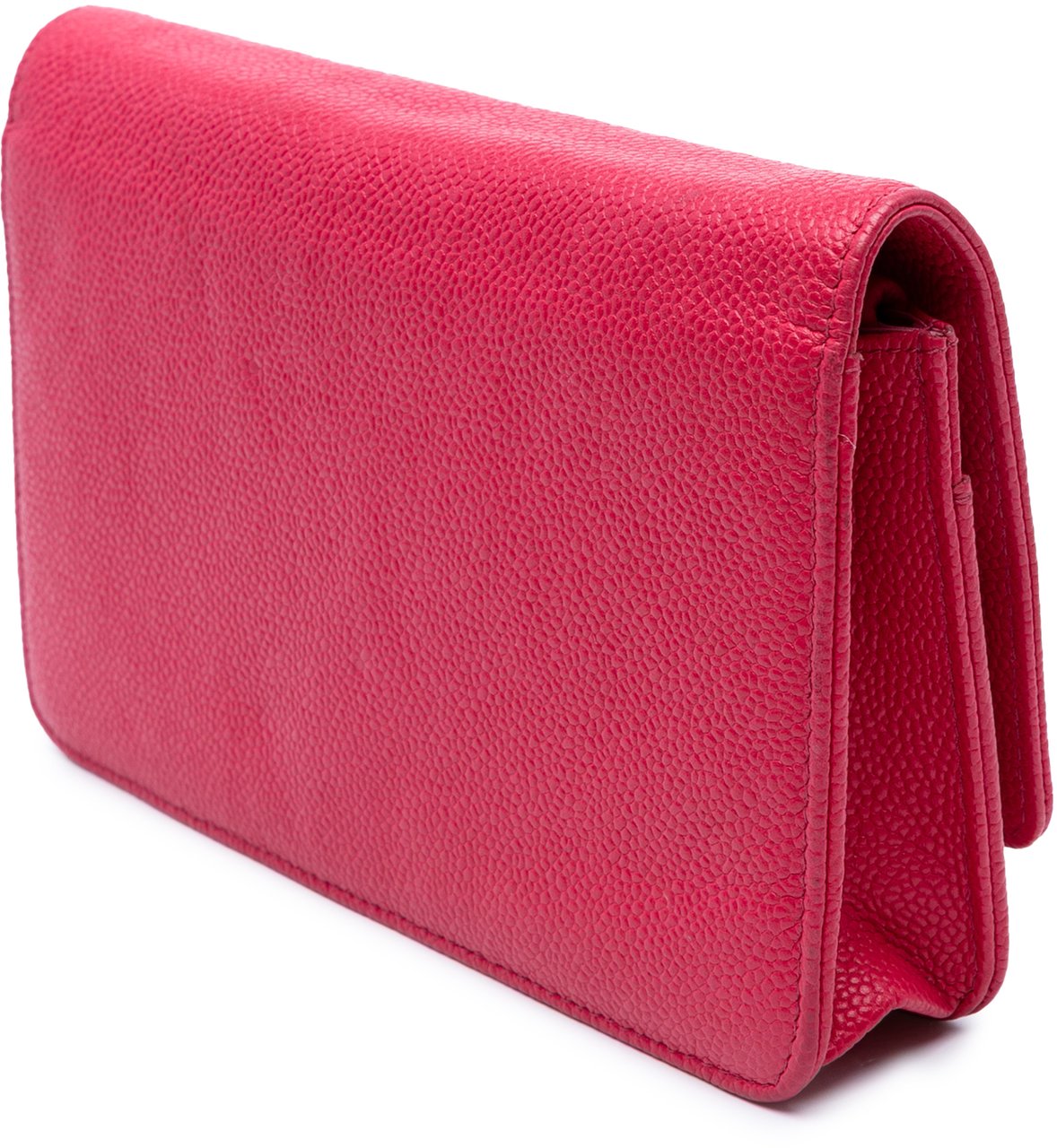 Chanel Caviar Bicolor CC Wallet On Chain Roze