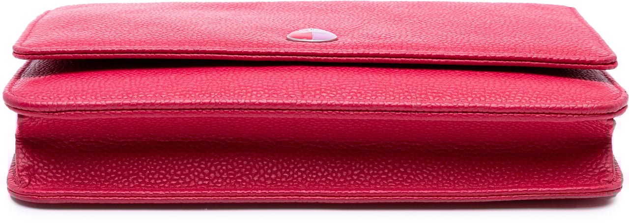 Chanel Caviar Bicolor CC Wallet On Chain Roze