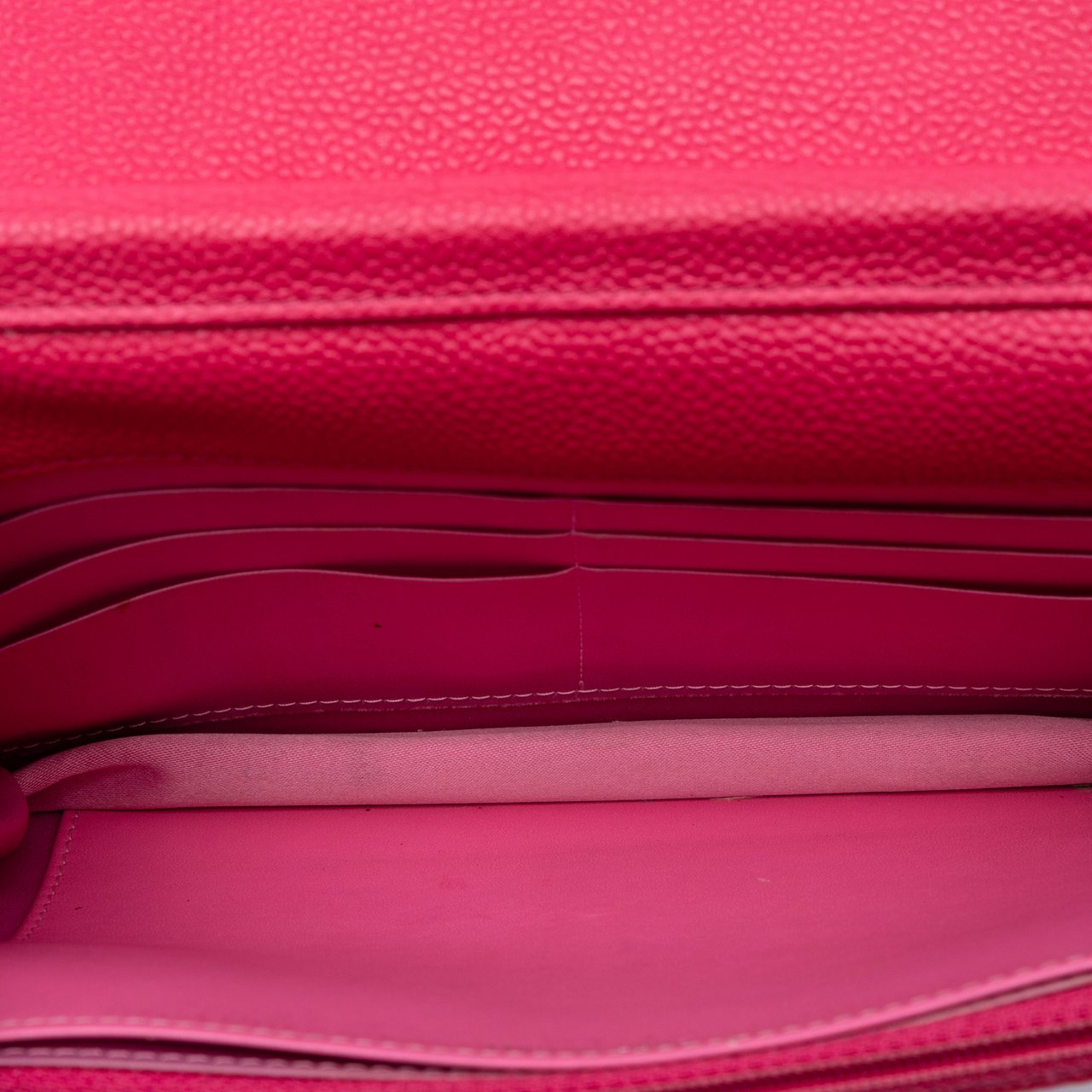 Chanel Caviar Bicolor CC Wallet On Chain Roze