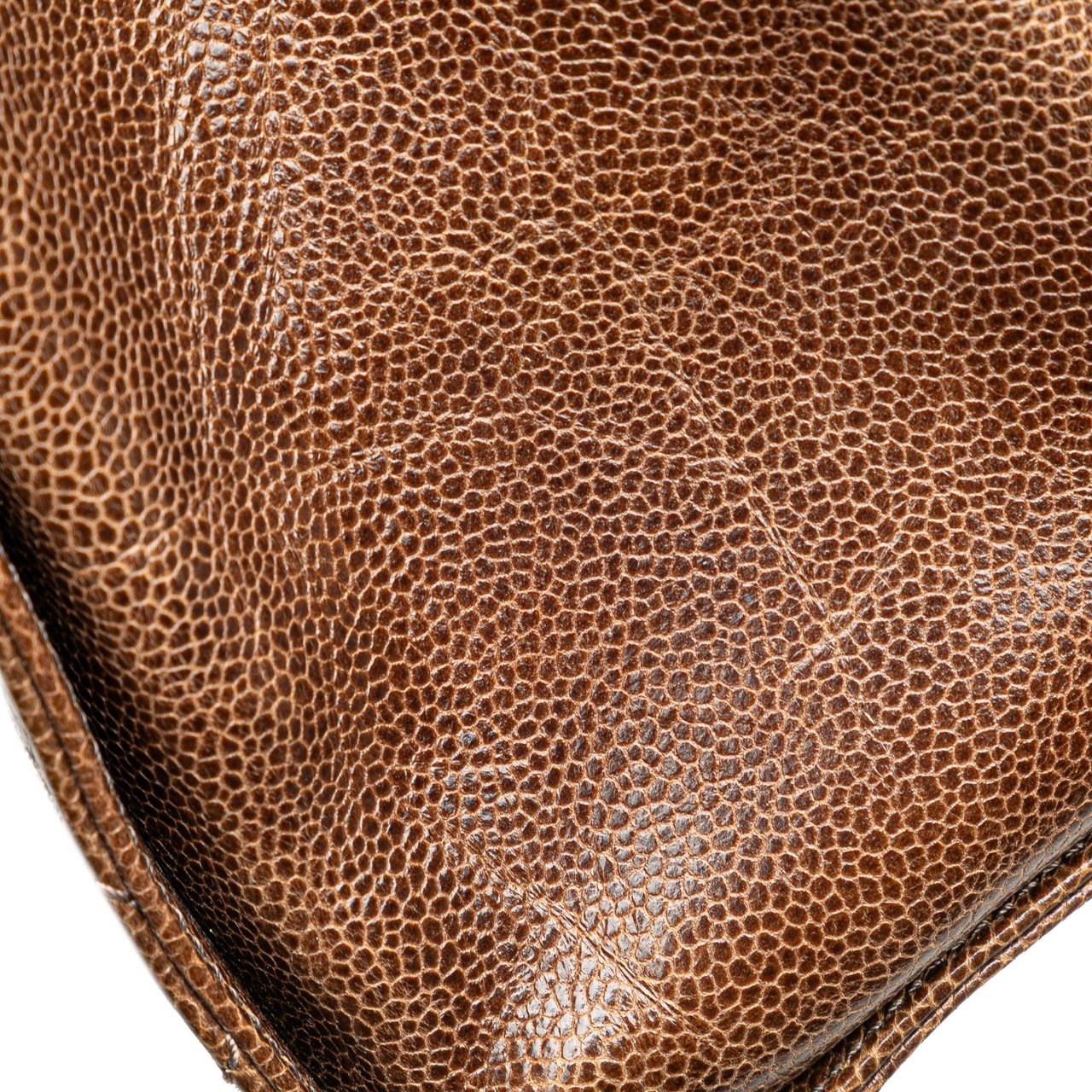 Chanel Quilted Glazed Caviar CC Crave Tote Bruin