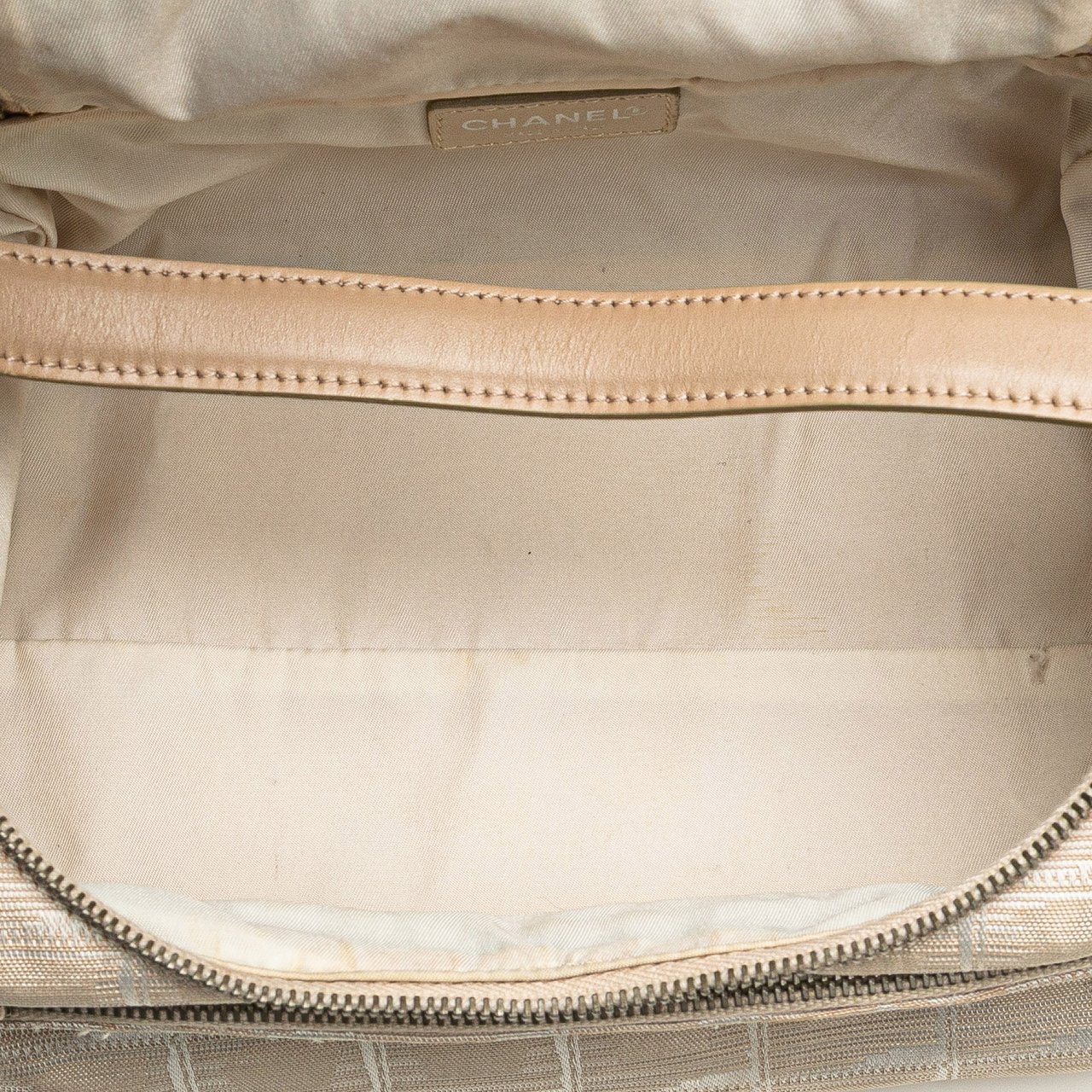 Chanel New Travel Line Nylon Vanity Bag Bruin