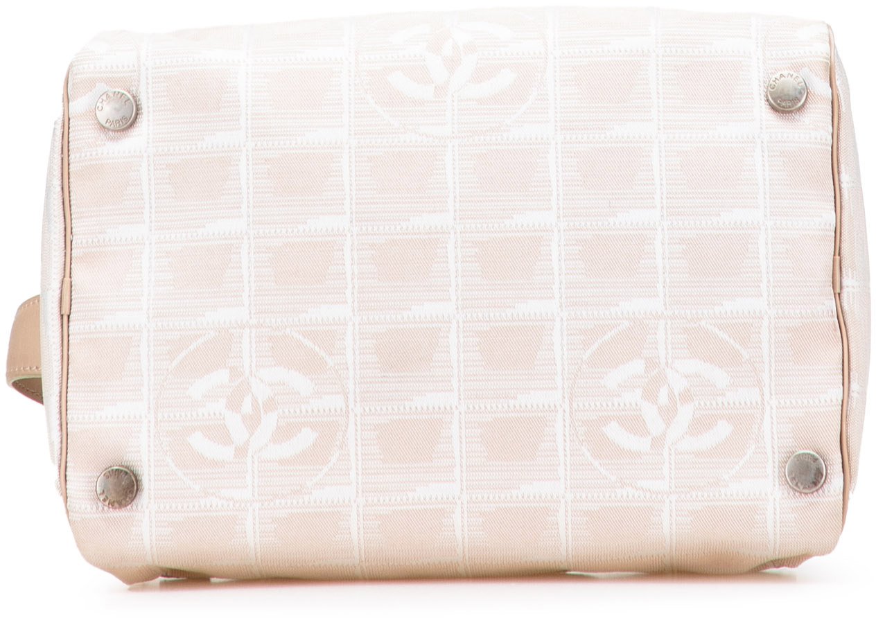 Chanel New Travel Line Nylon Vanity Bag Bruin