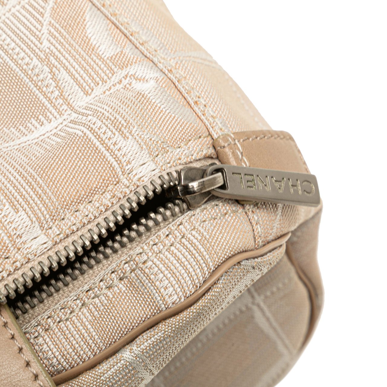 Chanel New Travel Line Nylon Vanity Bag Bruin