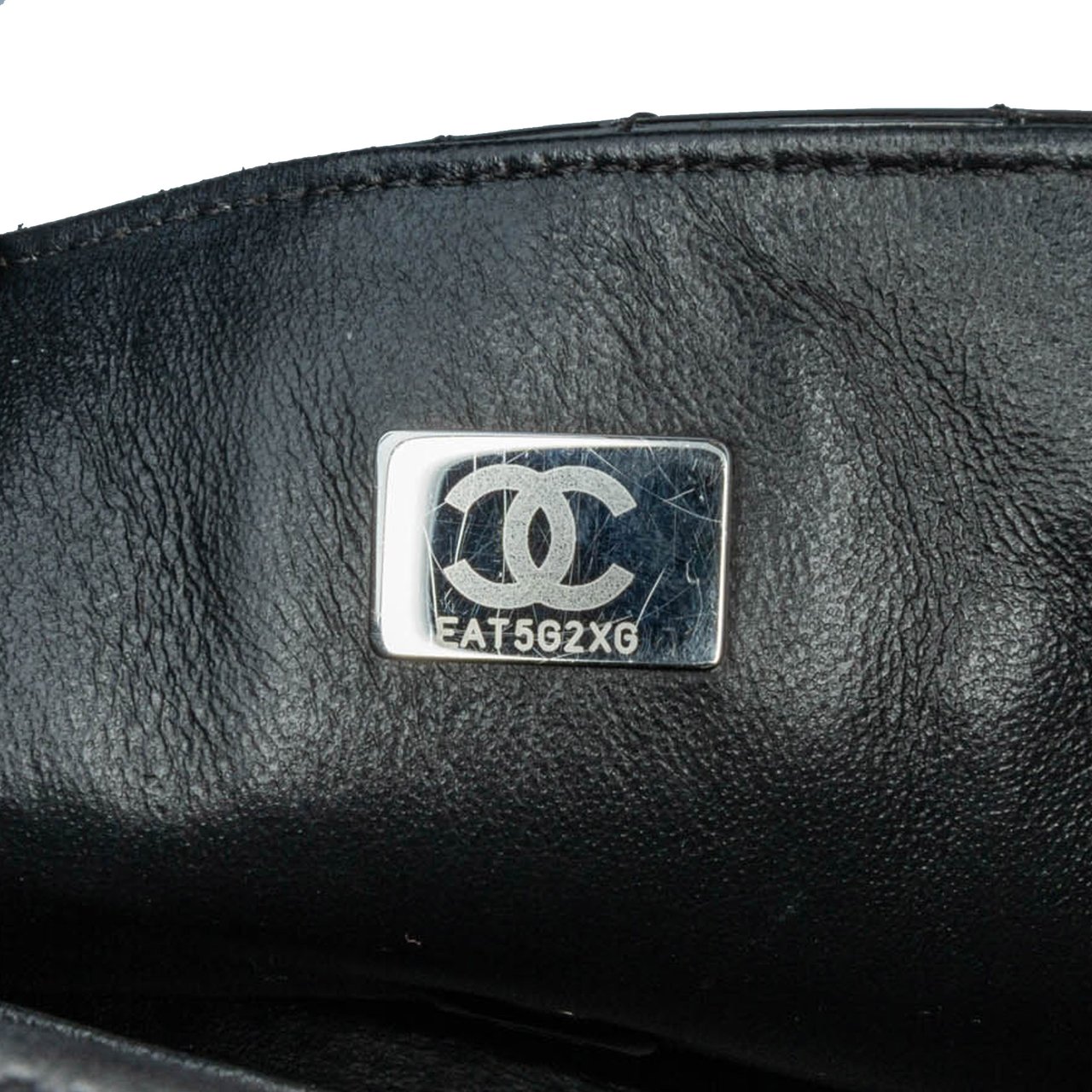 Chanel Mini Square Classic Patent So Black Single Flap Zwart