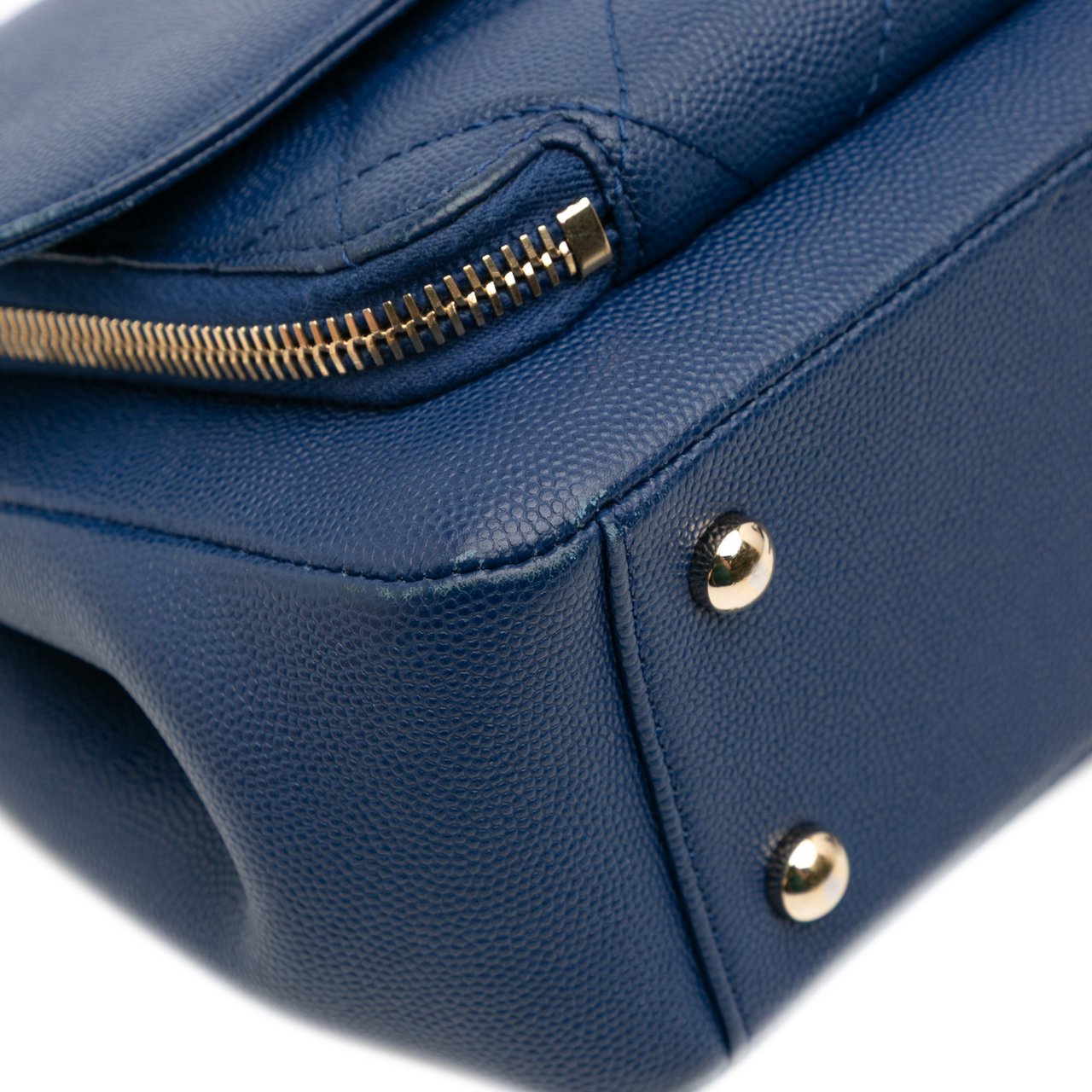 Chanel Medium Caviar Business Affinity Flap Blauw