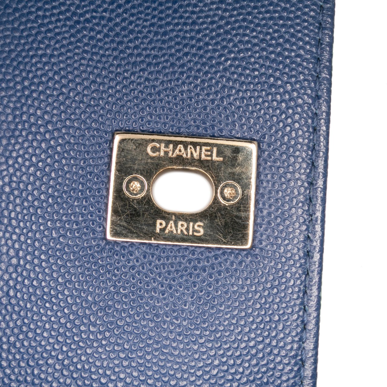 Chanel Medium Caviar Business Affinity Flap Blauw