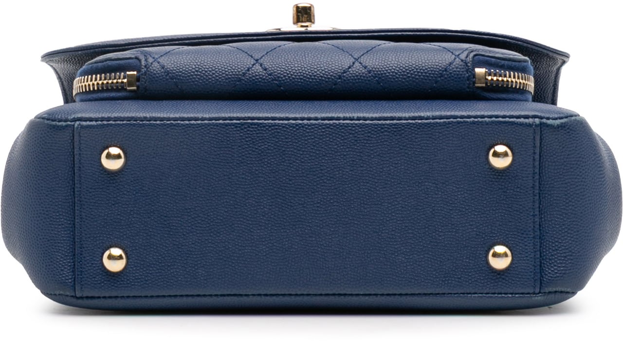 Chanel Medium Caviar Business Affinity Flap Blauw
