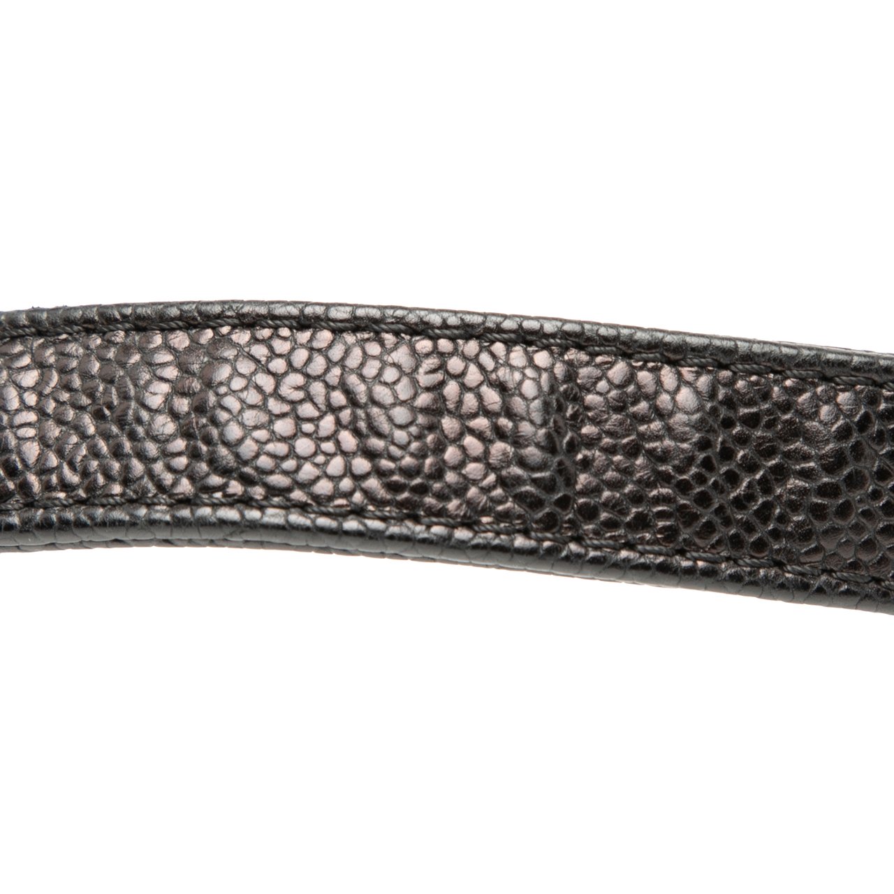 Chanel Old Medium Quilted Caviar Boy Flap Zwart