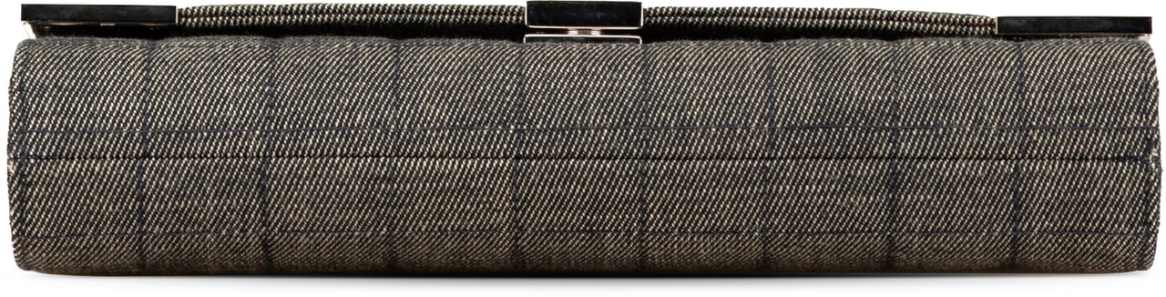 Chanel CC Choco Bar Denim Chain Flap Grijs