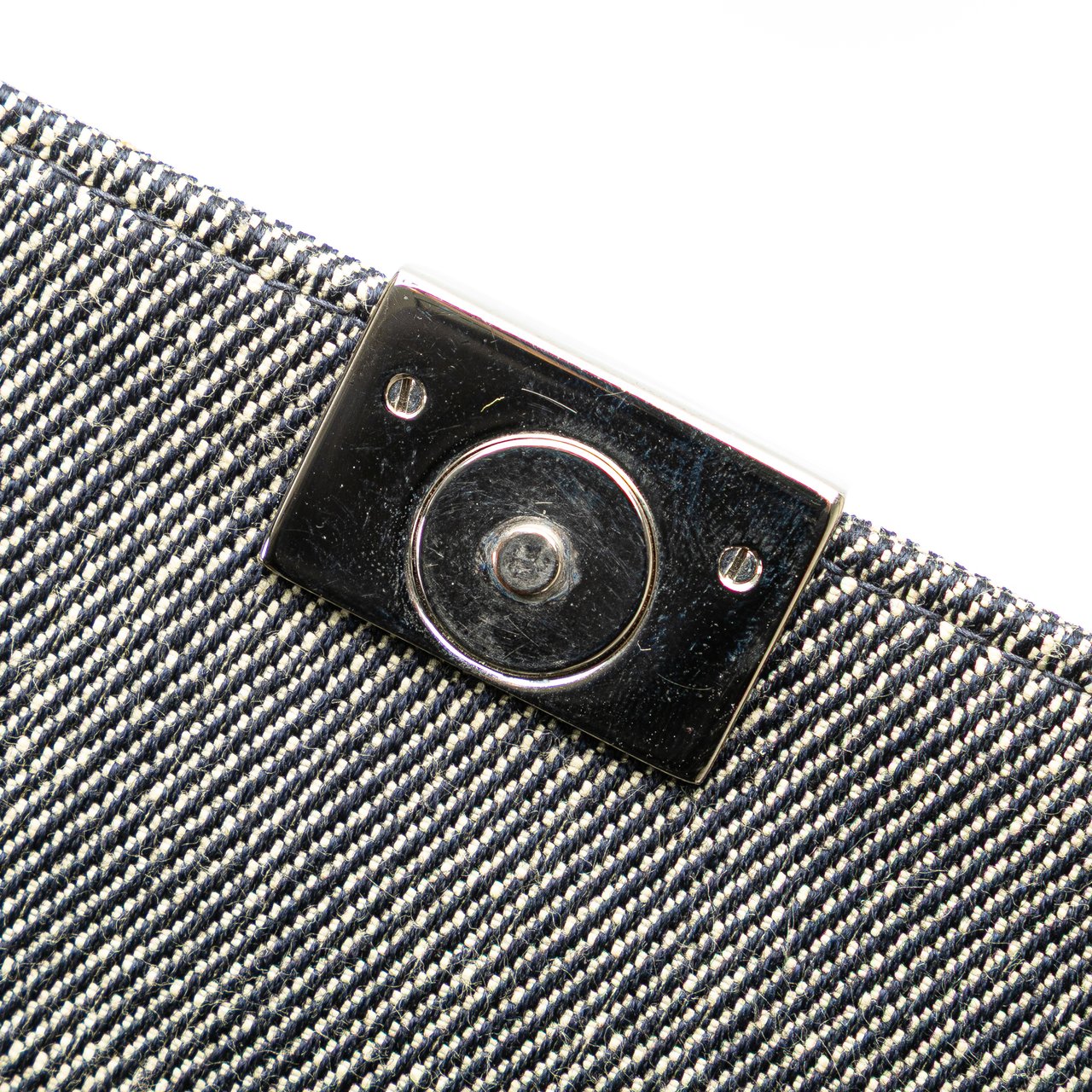 Chanel CC Choco Bar Denim Chain Flap Grijs