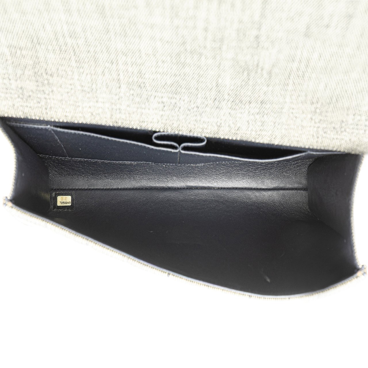 Chanel CC Choco Bar Denim Chain Flap Grijs