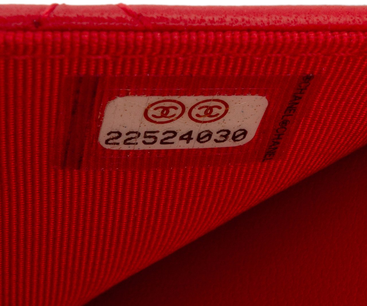 Chanel CC Quilted Lambskin Wallet on Chain Rood