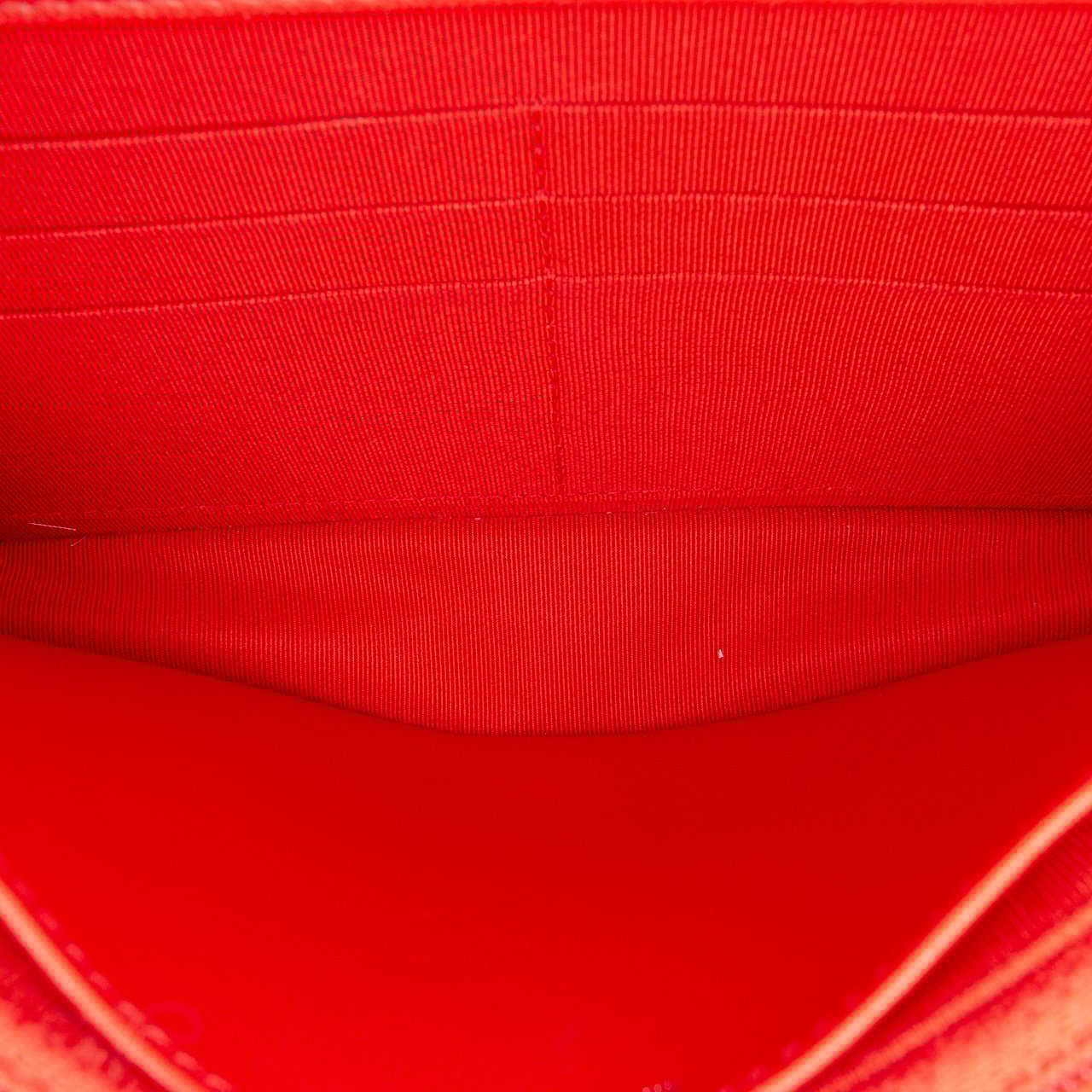 Chanel CC Quilted Lambskin Wallet on Chain Rood