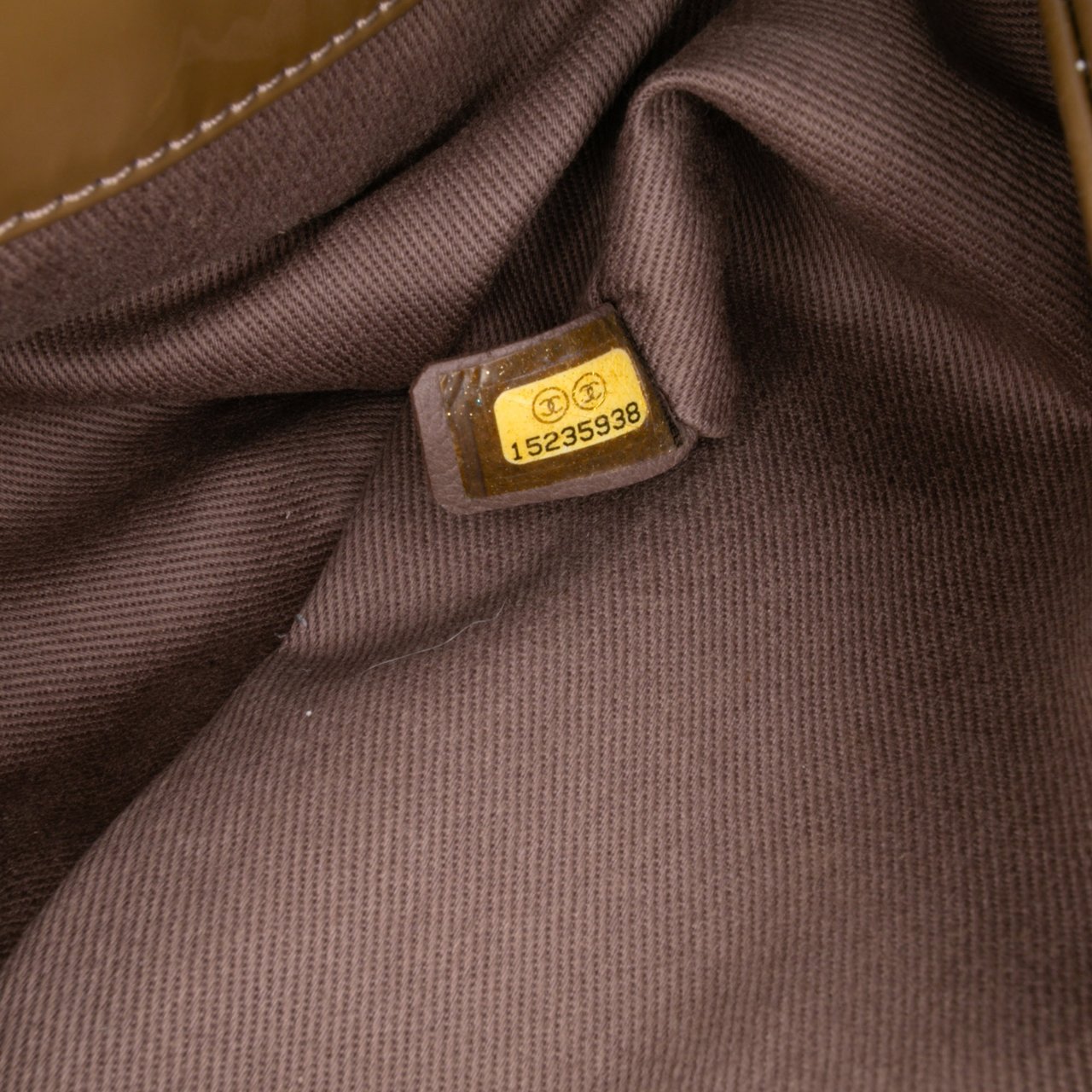 Chanel Medium Patent Just Mademoiselle Shoulder Bag Bruin