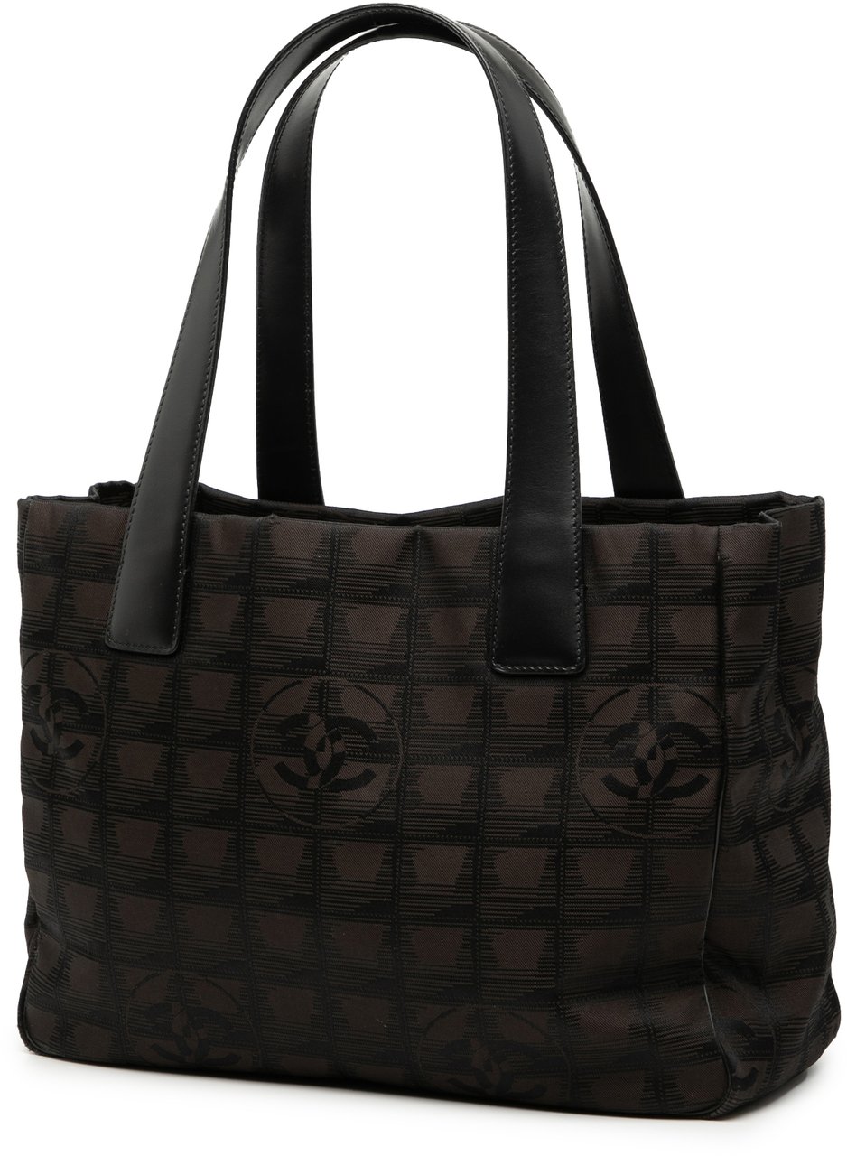 Chanel New Travel Line Nylon Tote Bruin
