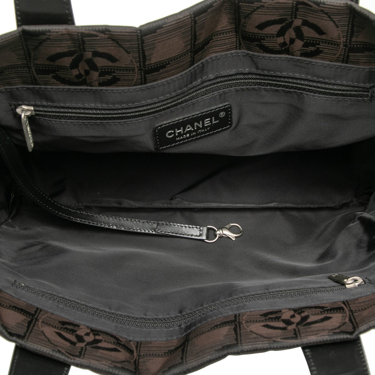 Chanel New Travel Line Nylon Tote Bruin