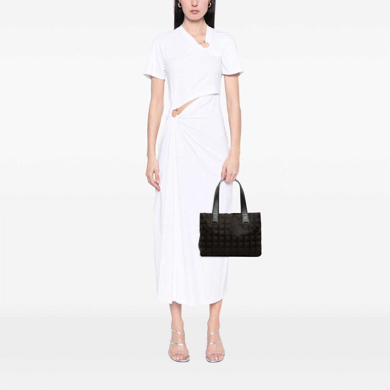 Chanel New Travel Line Nylon Tote Bruin