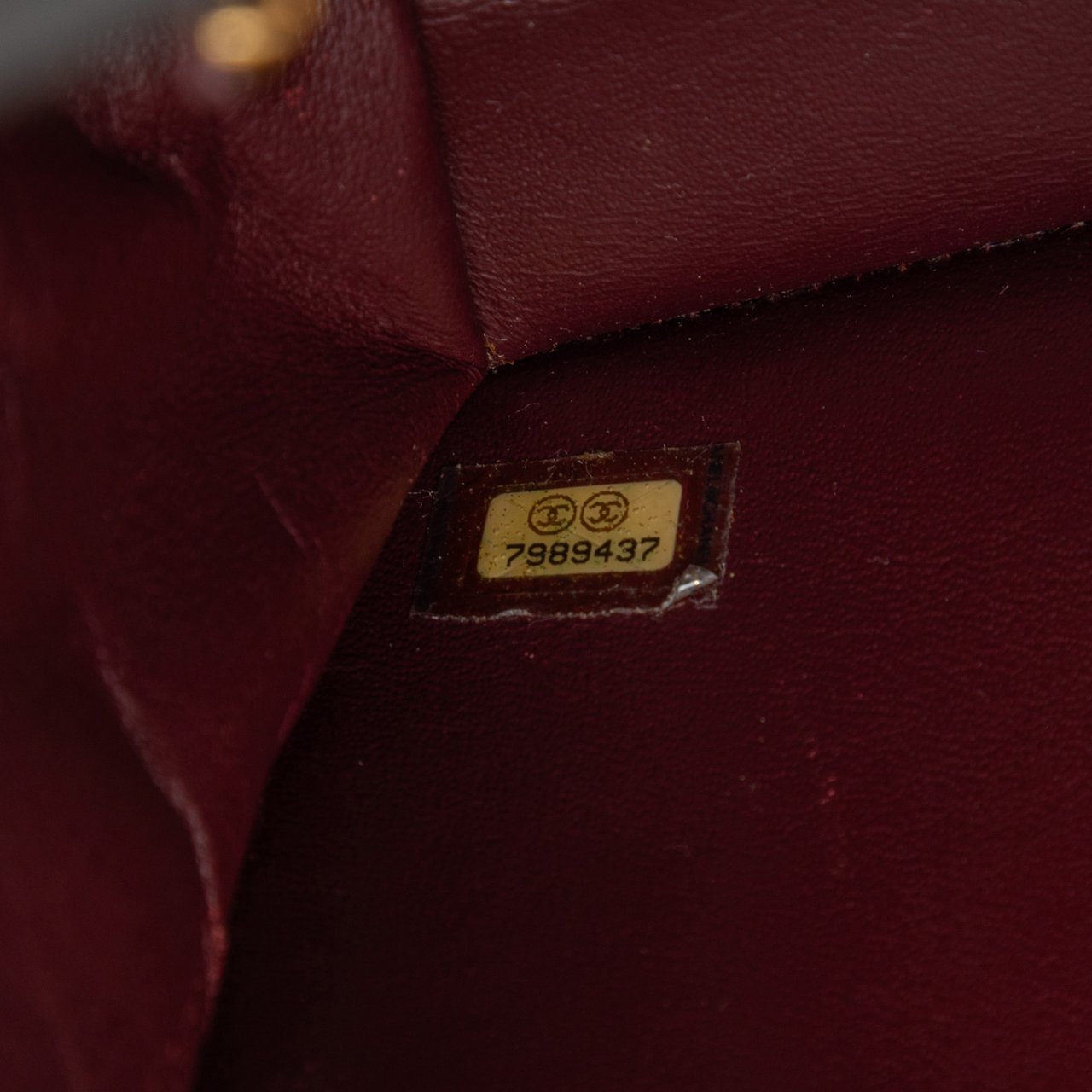 Chanel CC Quilted Lambskin Single Flap Zwart