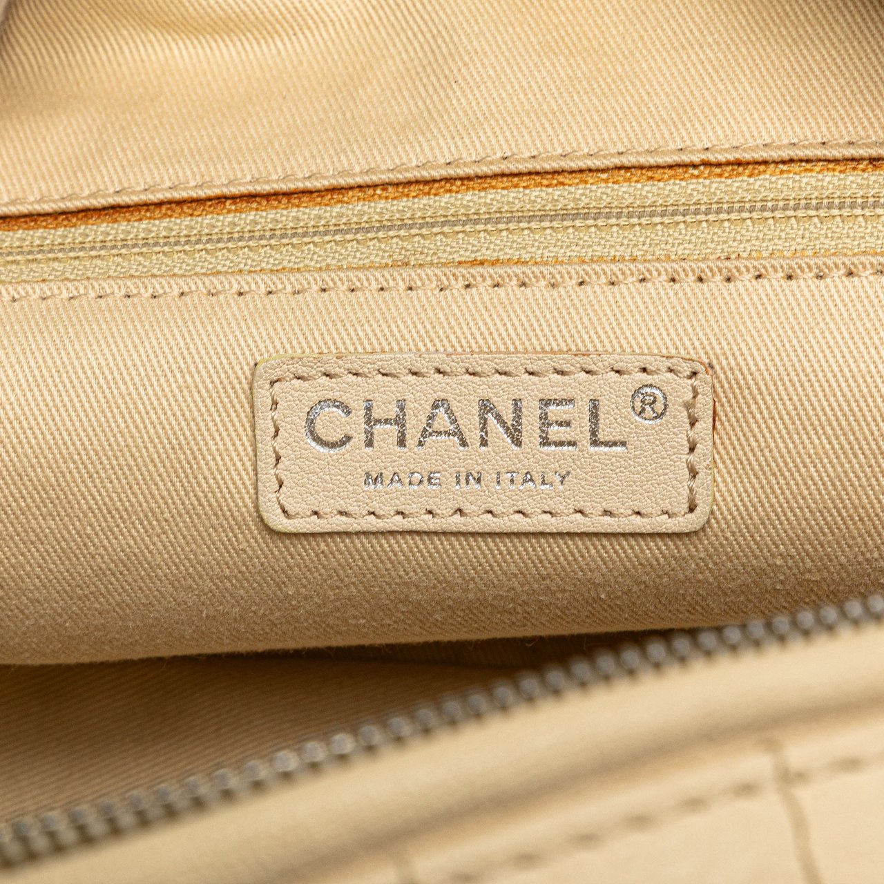 Chanel Goatskin Square Stitch Essential Bowler Bruin