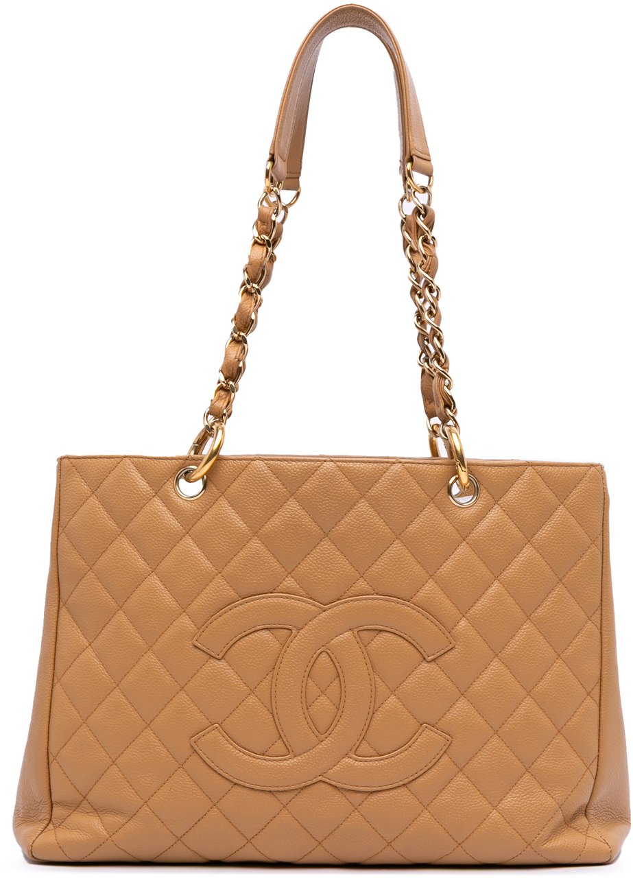 Chanel Caviar Grand Shopping Tote Bruin