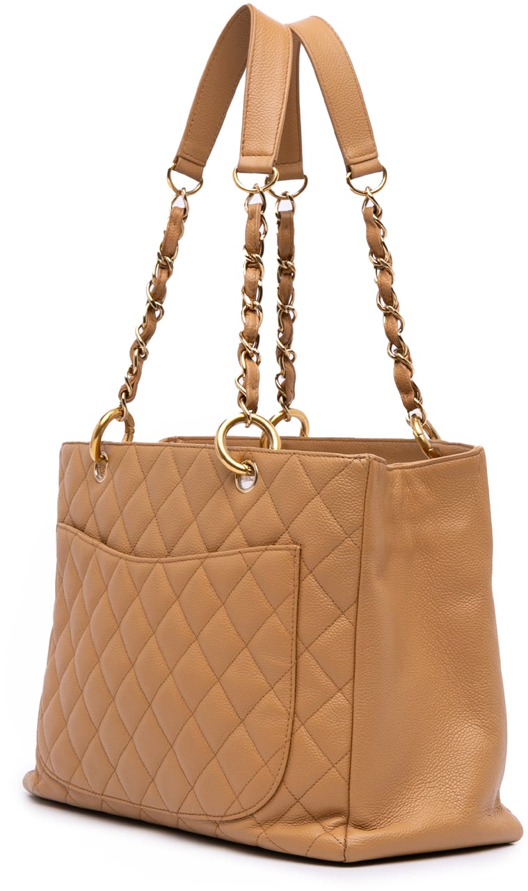 Chanel Caviar Grand Shopping Tote Bruin