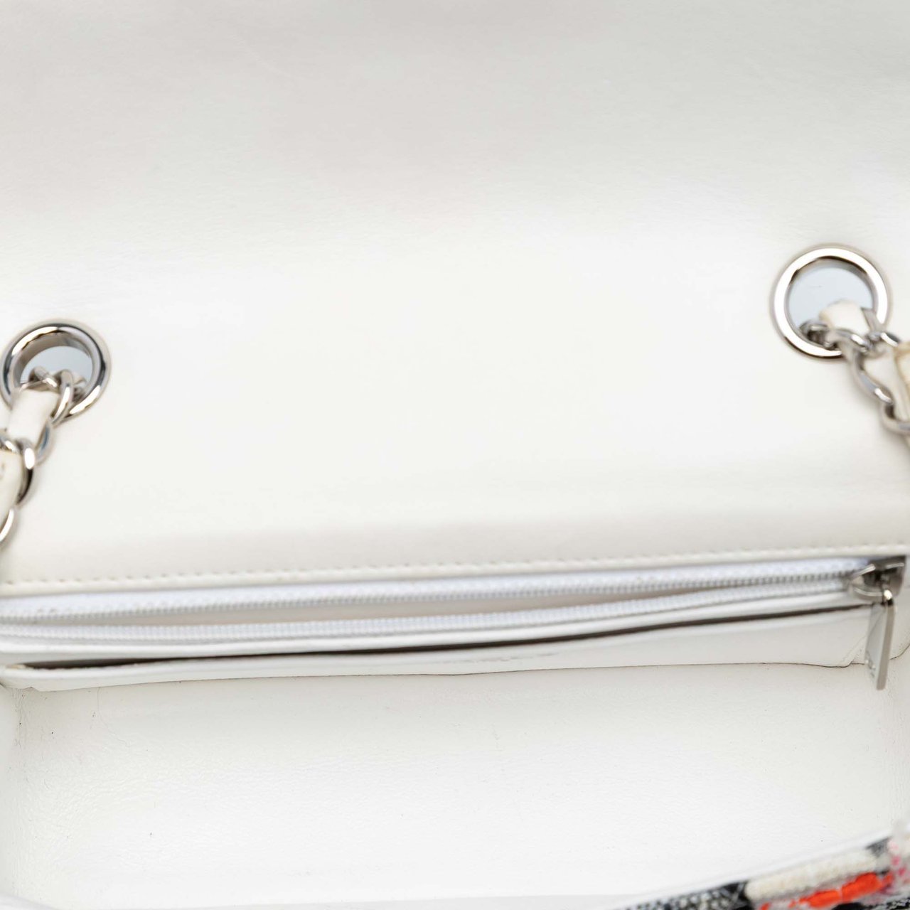 Chanel Mini Rectangular Classic Tweed Check Single Flap Wit