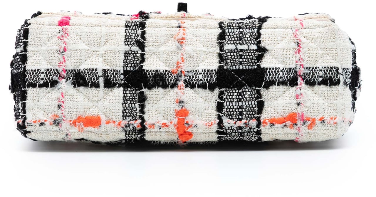 Chanel Mini Rectangular Classic Tweed Check Single Flap Wit