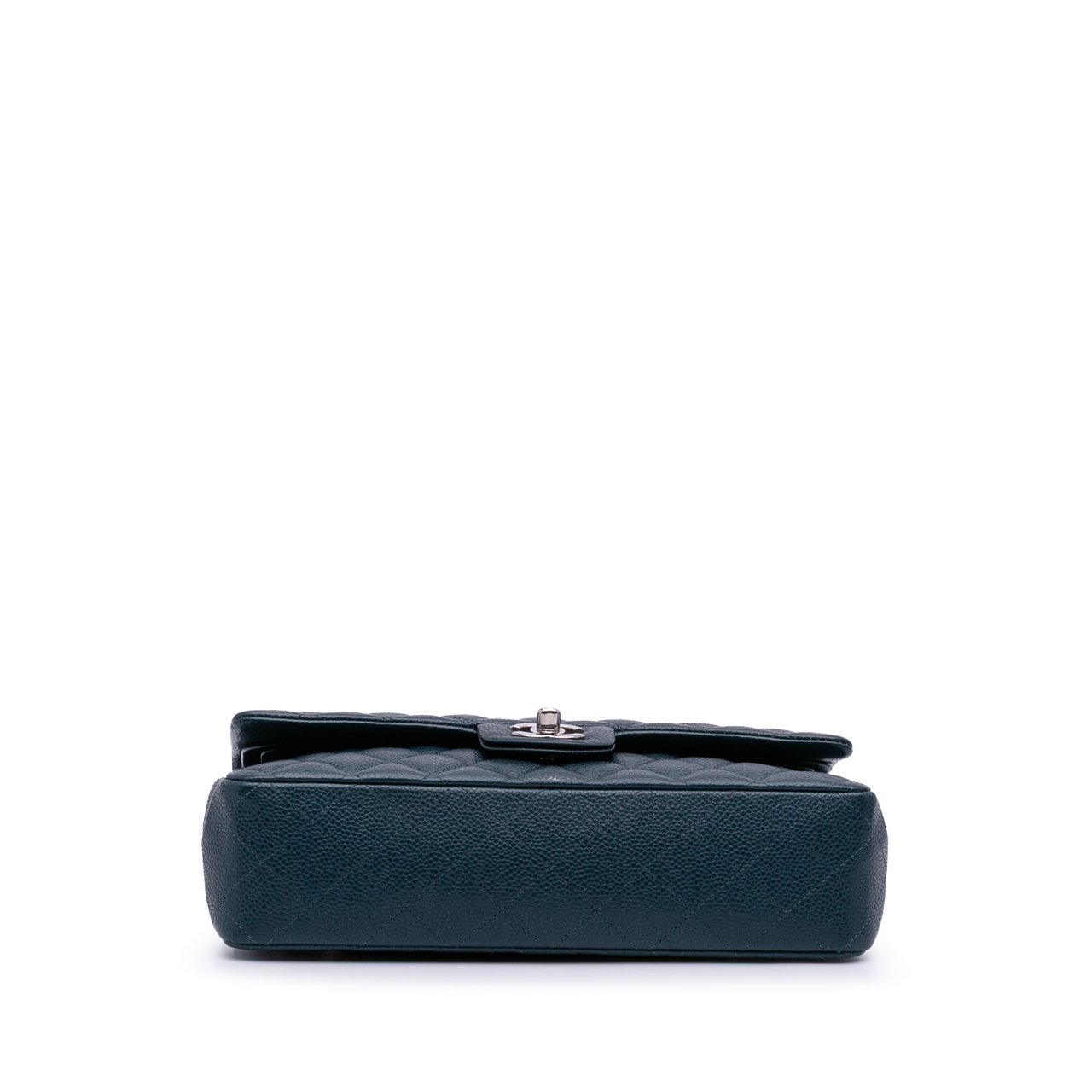Chanel Medium Classic Caviar Double Flap Blauw