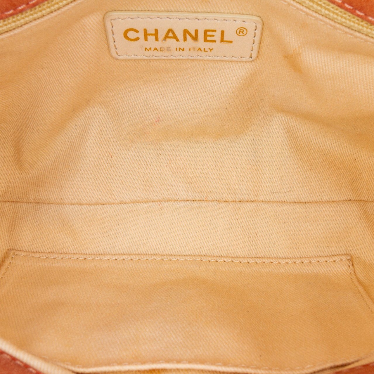 Chanel Small Aged Calfskin Chic Quilt Flap Oranje