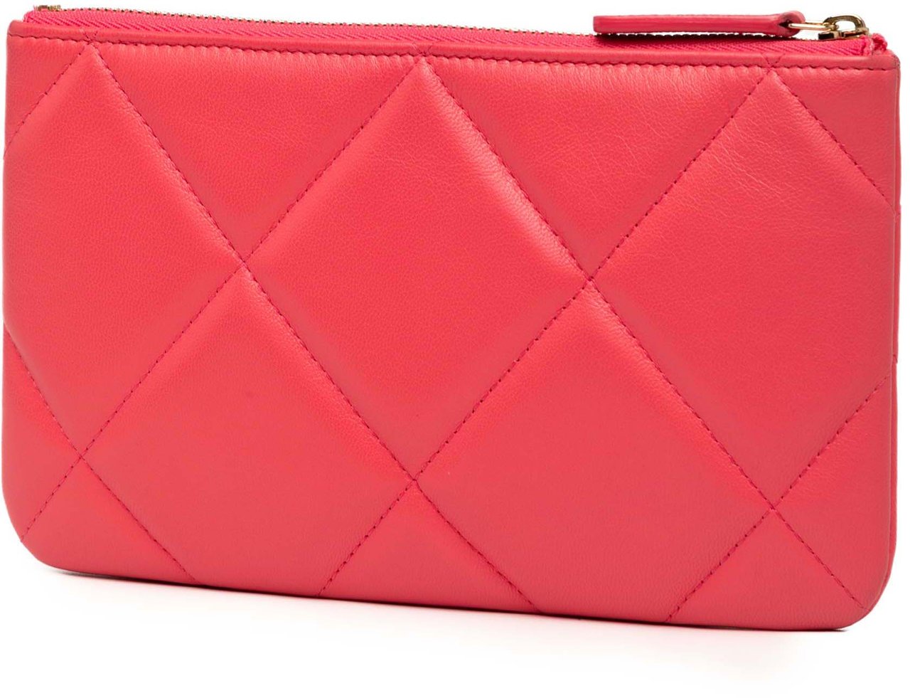 Chanel Small Lambskin 19 O Case Pouch Roze