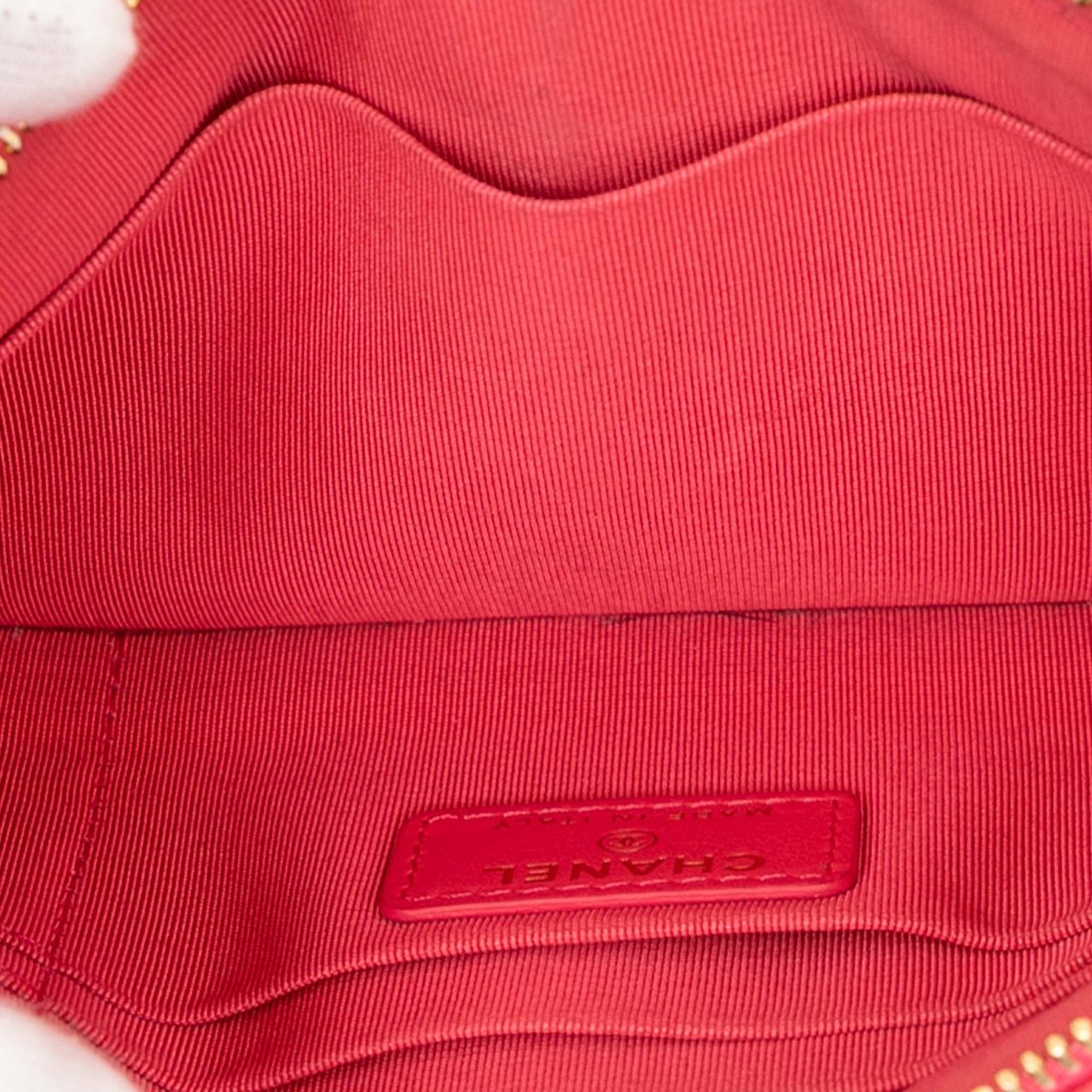 Chanel Small Lambskin 19 O Case Pouch Roze