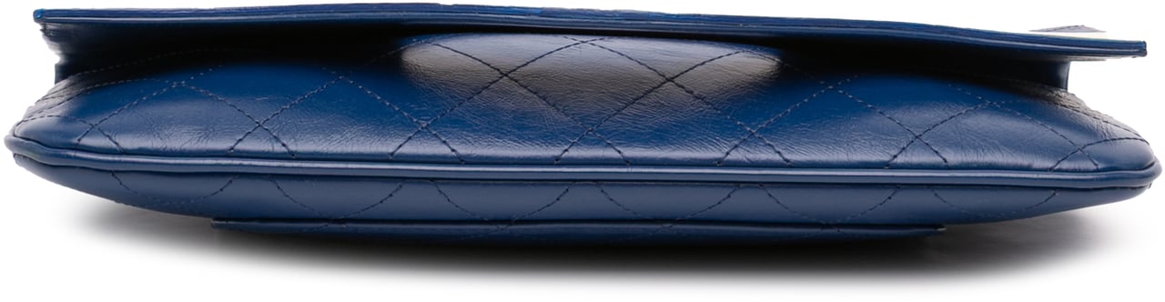 Chanel Small Bicolor Aged Calfskin 31 Clutch Blauw