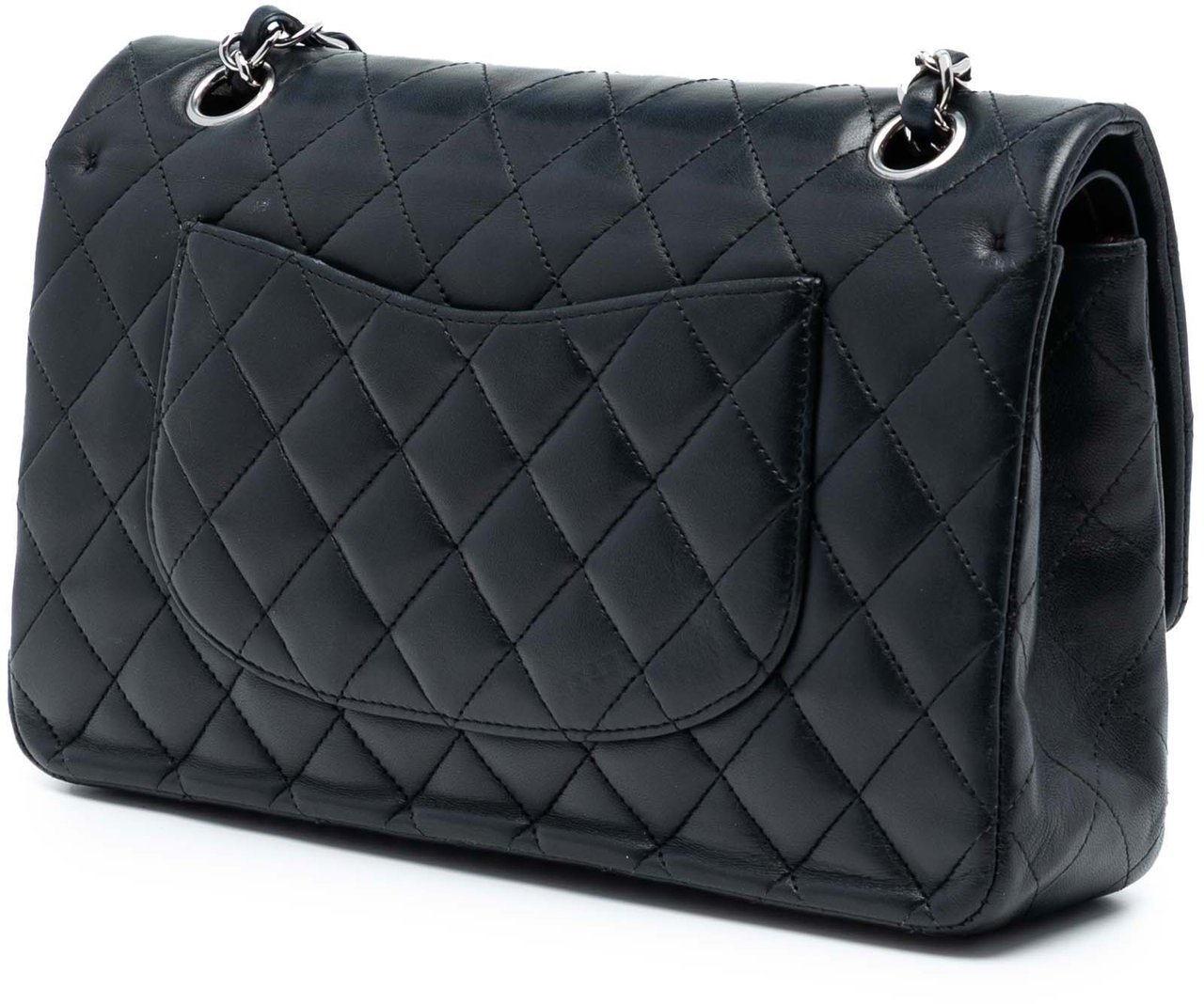 Chanel Medium Classic Lambskin Double Flap Zwart