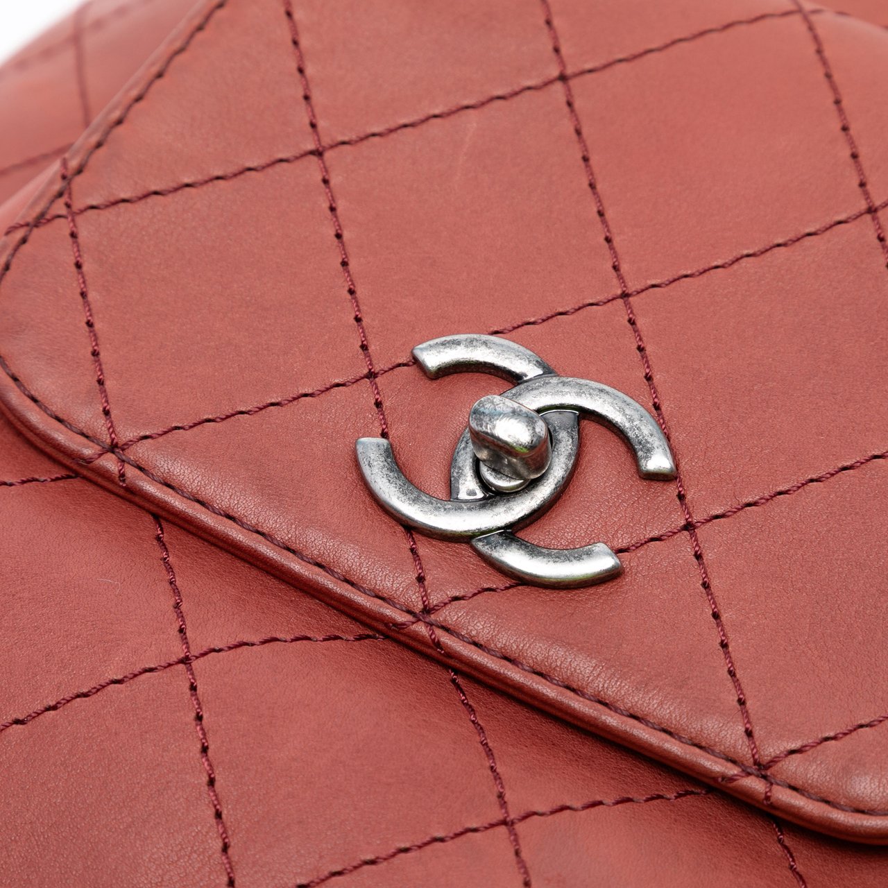 Chanel Medium Stitched Calfskin Urban Luxury Drawstring Backpack Rood