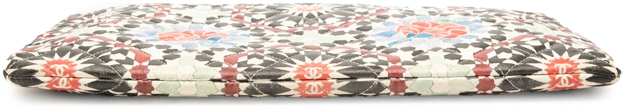 Chanel Paris Dubai Large Printed Lambskin Cosmetic Case Divers