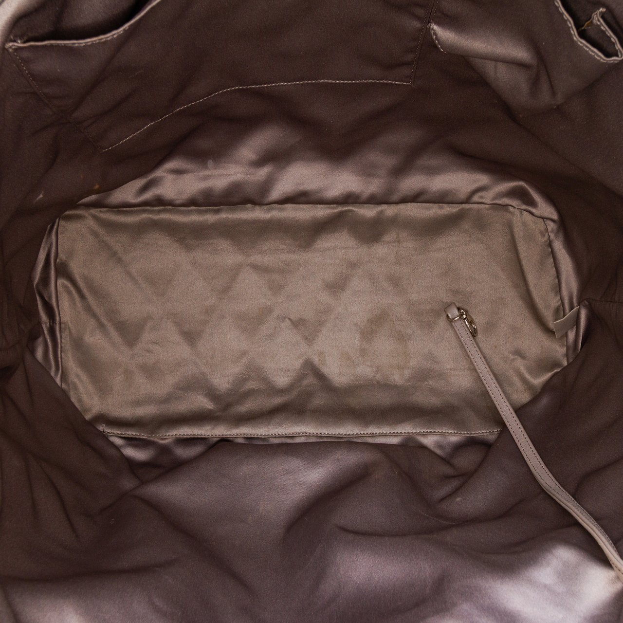 Chanel Large Quilted Tweed and Vinyl Funny Patchwork Tote Grijs