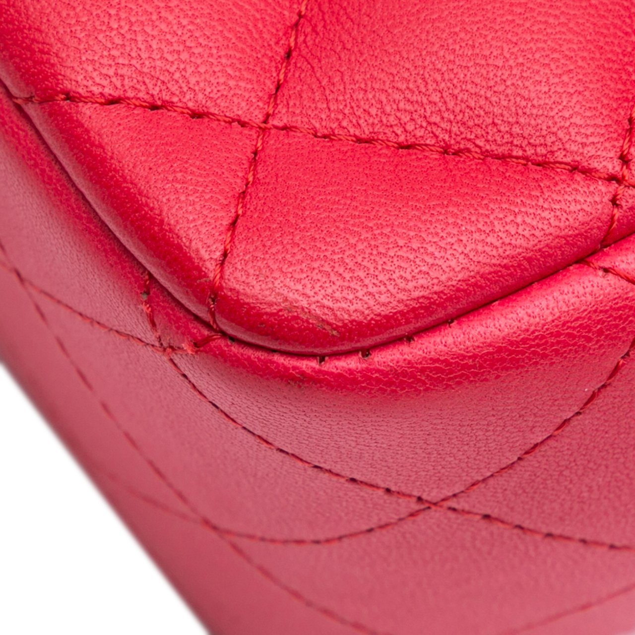 Chanel Mini Square Classic Lambskin Single Flap Roze