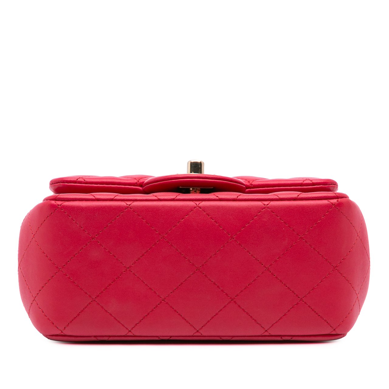 Chanel Mini Square Classic Lambskin Single Flap Roze
