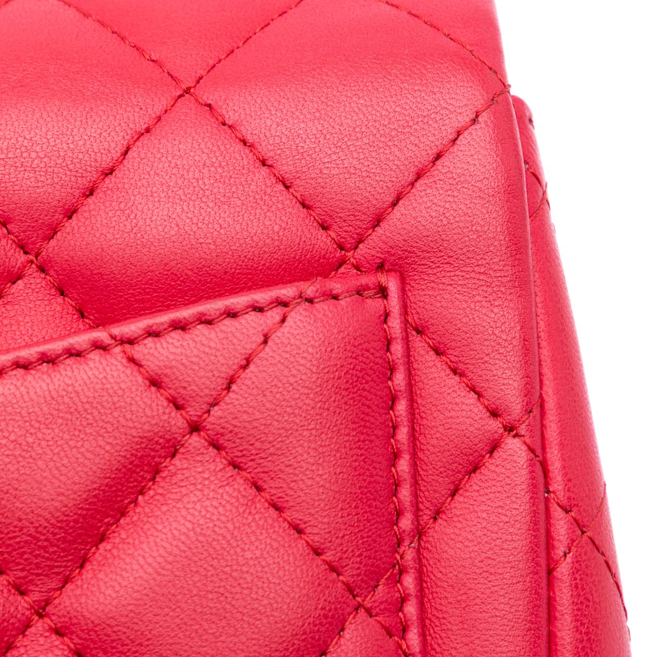 Chanel Mini Square Classic Lambskin Single Flap Roze