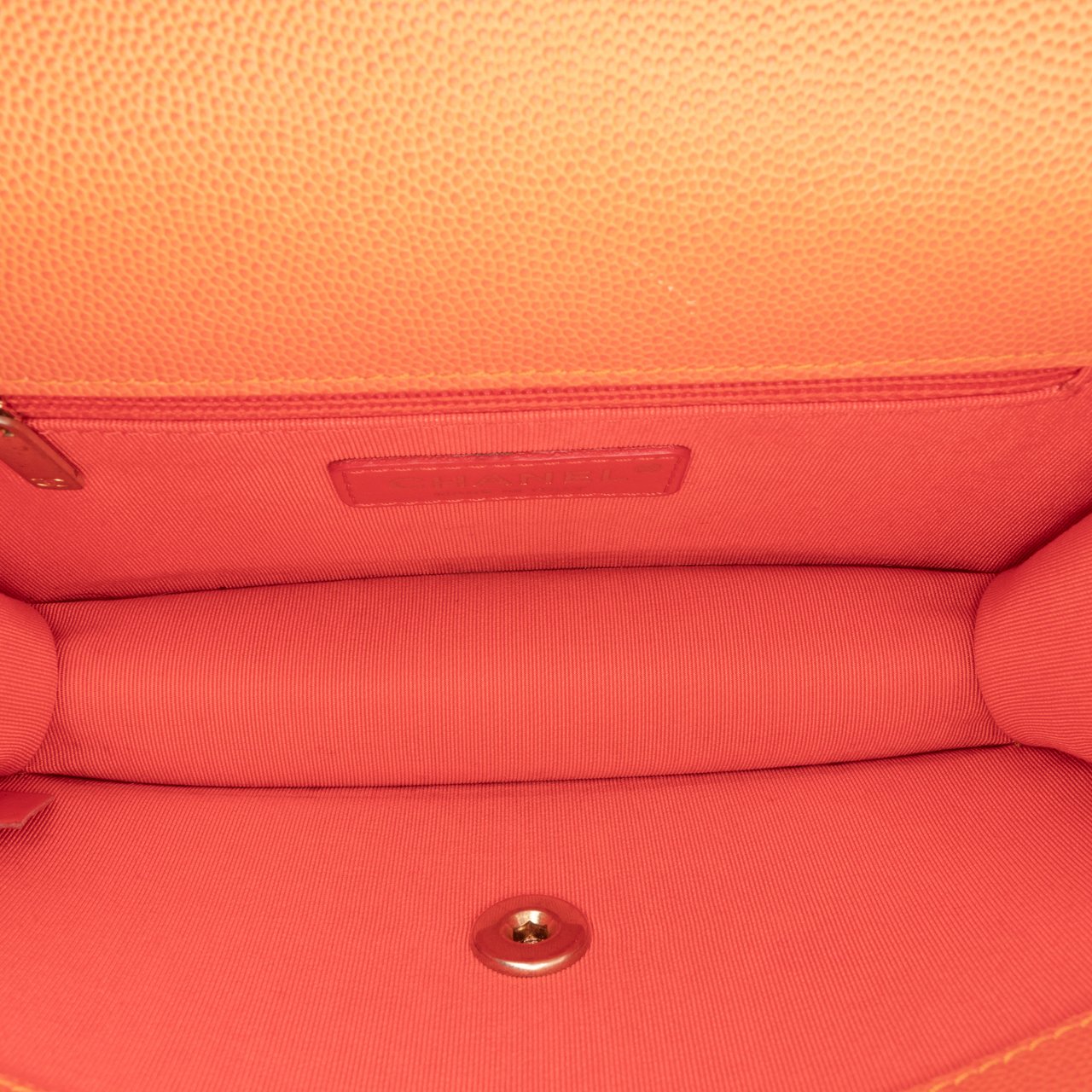 Chanel Small Quilted Caviar Sunset On The Sea Flap Oranje