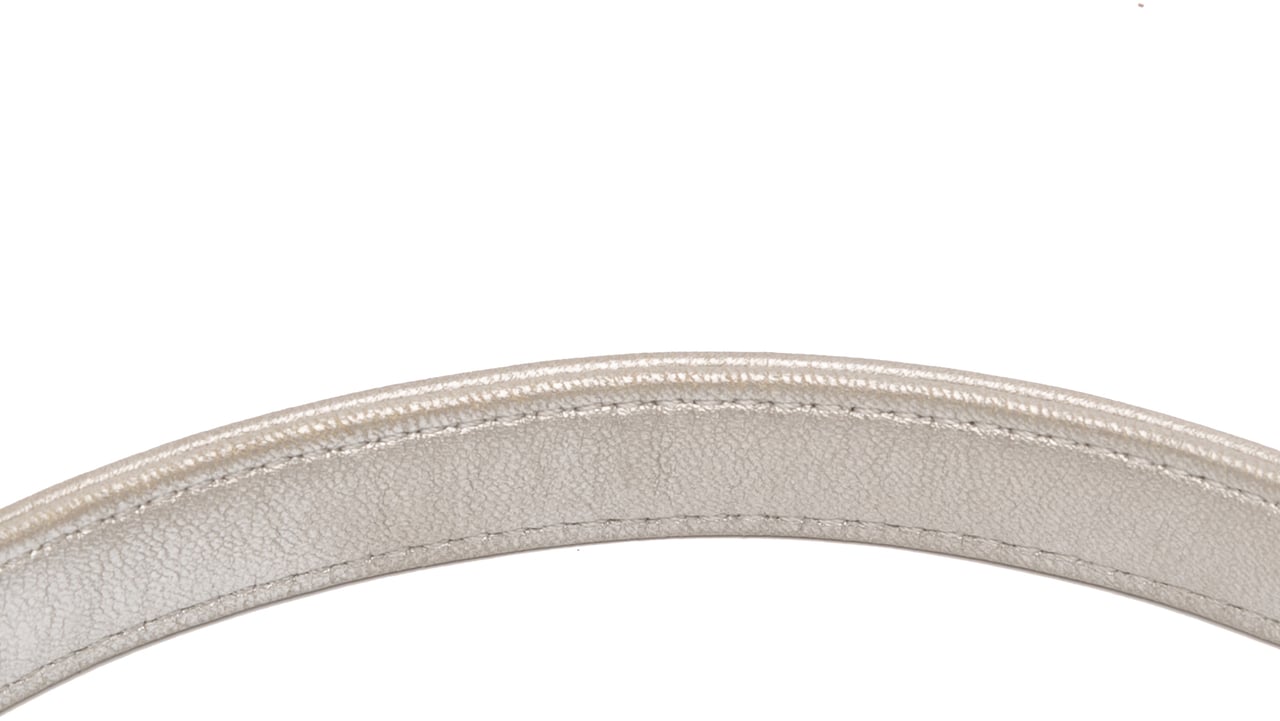Chanel Medium Quilted Lurex Ground Control Pluto Glitter Flap Zilver