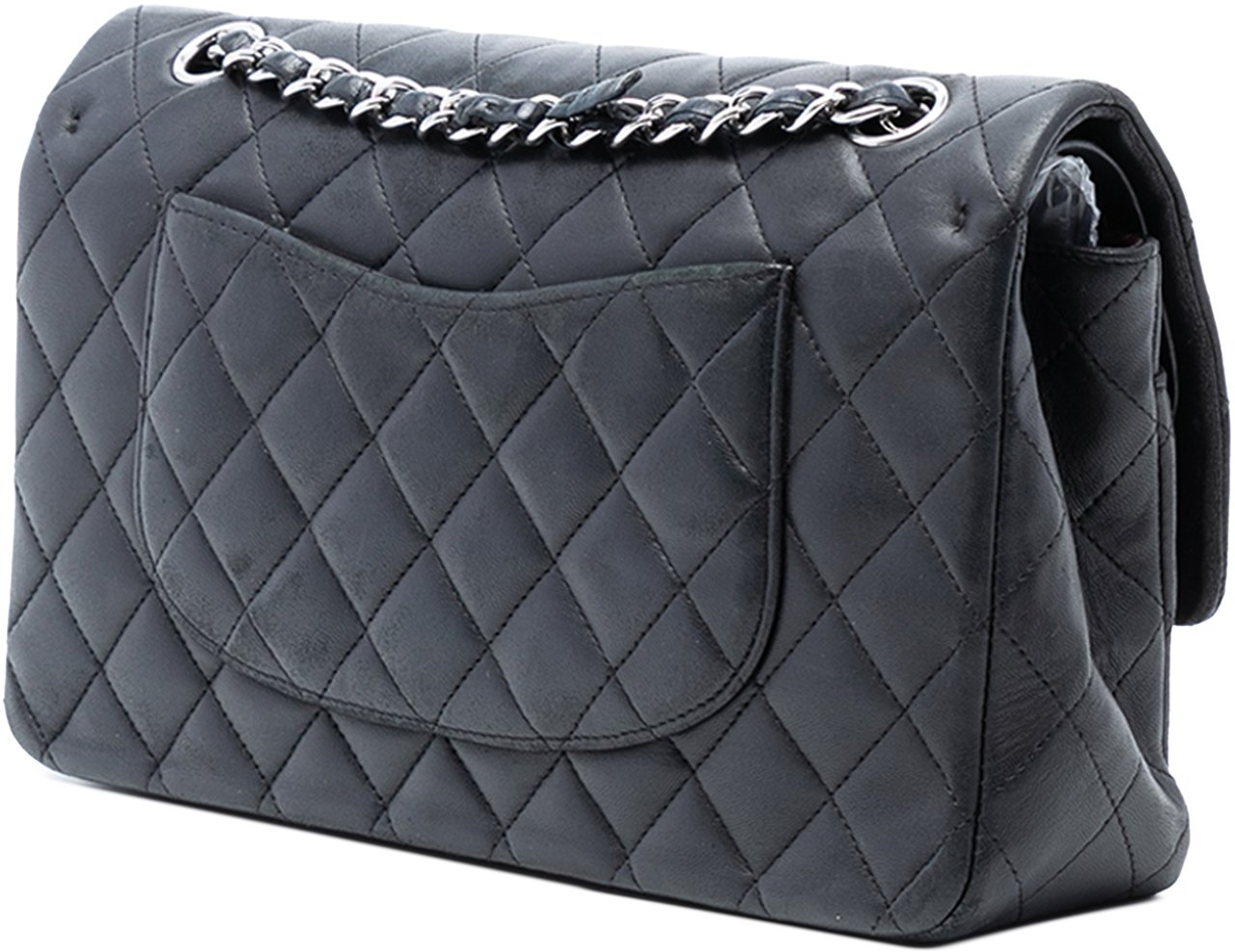 Chanel Medium Classic Lambskin Double Flap Zwart