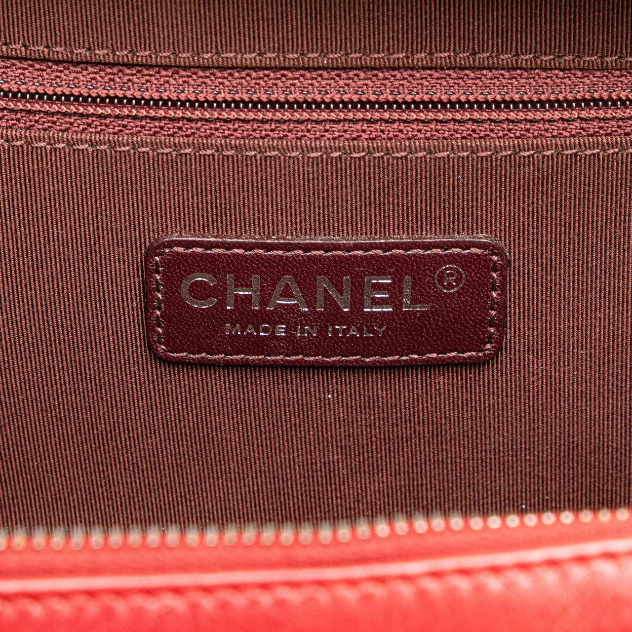 Chanel Small Quilted Glazed Calfskin Coco Boy Camera Bag Rood