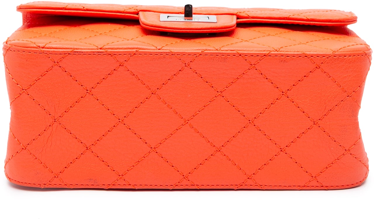 Chanel Mini Reissue 2.55 Quilted Goatskin Flap Oranje